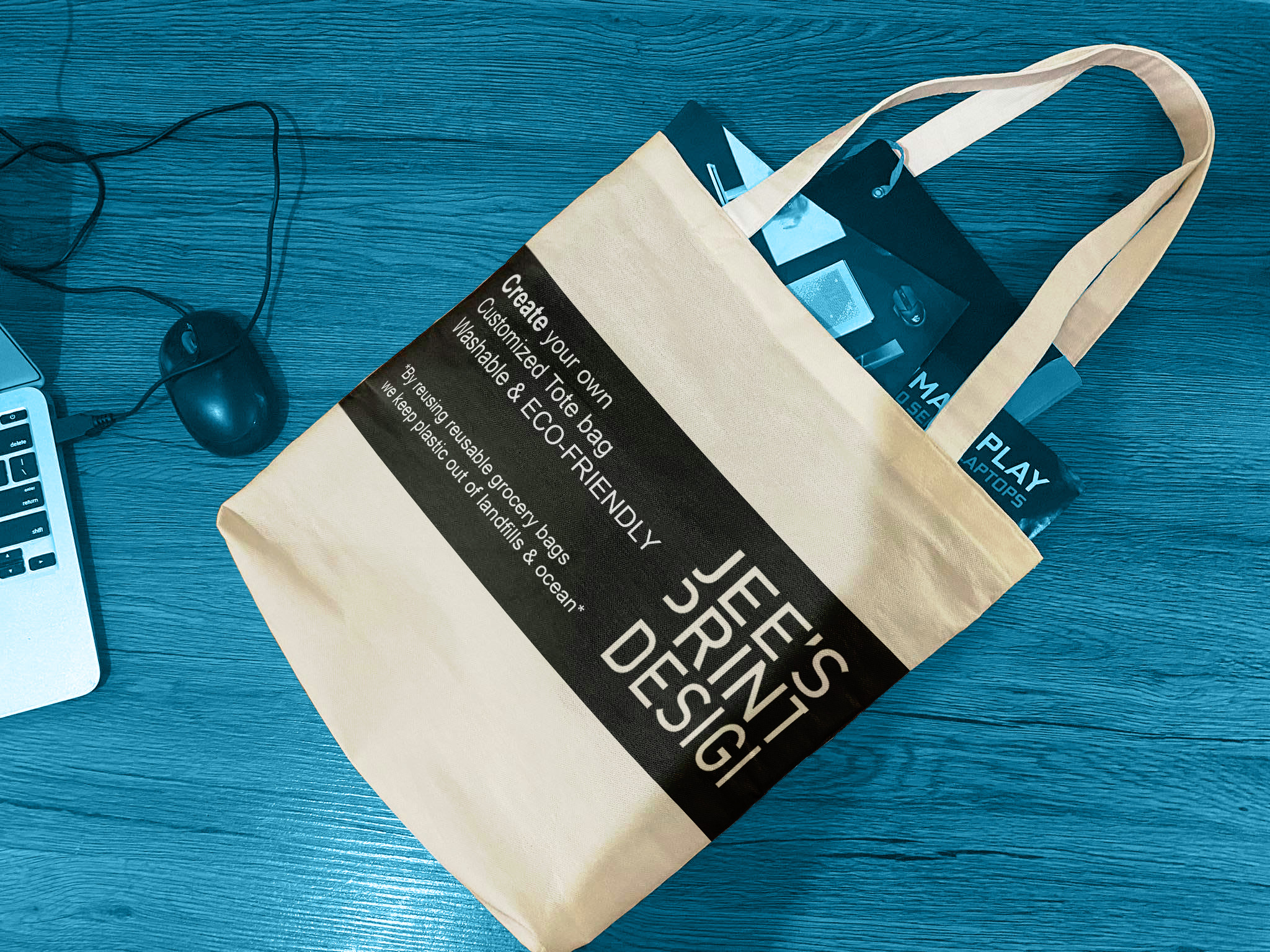 Customized Canvas Tote Bag – Personalized Eco-Friendly Tote