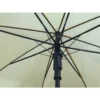 Customized J Umbrella with durable nylon fabric, metal frame, and dotted plastic J-handle. Available for bulk orders.