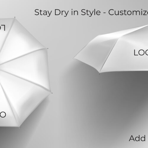 Customized J Umbrella with durable nylon fabric, metal frame, and dotted plastic J-handle. Available for bulk orders.