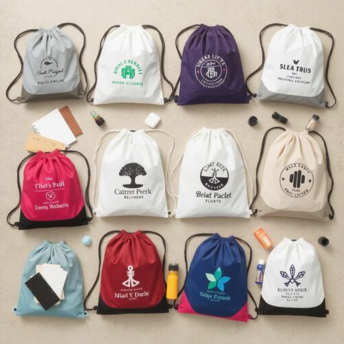 Customized Drawstring Backpack | Canvas or Oxford Fabric | Nylon Strings