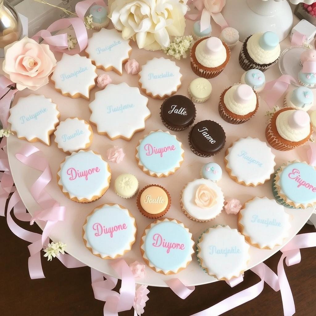 Personalized Edible Treats Including Cookies, Chocolates, and Cupcakes