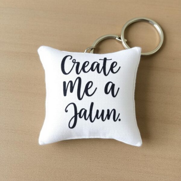 Custom pillow keychains with personalized designs for souvenirs and giveaways.