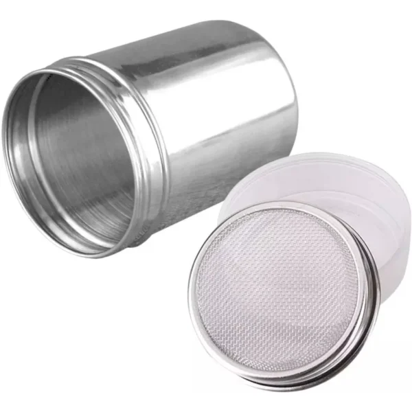 Stainless Steel Spice Shaker for Salt, Sugar, Pepper, and Cocoa Powder