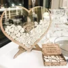 Wedding Guest Book Kit - Wooden Heart Drop Box - Romantic Wedding Gift