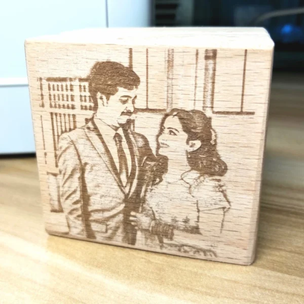 Engraved Wooden Music Box – Personalized Photo Gift