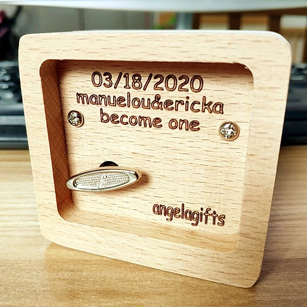 Engraved Wooden Music Box – Personalized Photo Gift