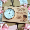 Personalized Wooden Desk Clock – Christening Souvenir & Giveaway