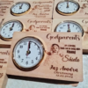 Personalized Wooden Desk Clock – Christening Souvenir & Giveaway