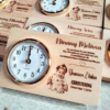 Personalized Wooden Desk Clock – Christening Souvenir & Giveaway