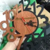 Wooden Wall Clock – Personalized Laser Engraved Design