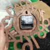 Wooden Wall Clock – Personalized Laser Engraved Design