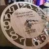 Wooden Wall Clock – Personalized Laser Engraved Design