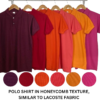 Unisex Polo Shirt Honeycomb Pique