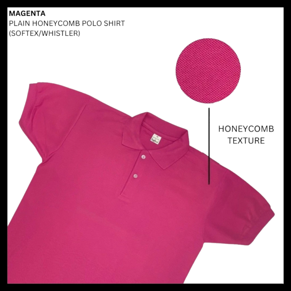 Honeycomb Pique Polo Shirt Unisex Polo Shirt Honeycomb Pique