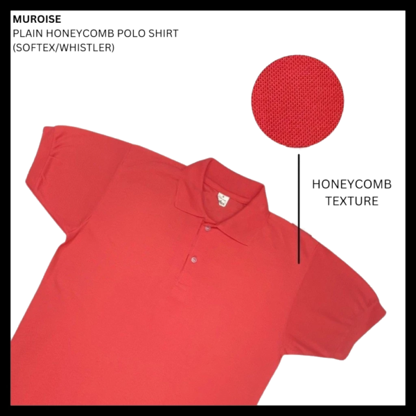 Honeycomb Pique Polo Shirt Unisex Polo Shirt Honeycomb Pique