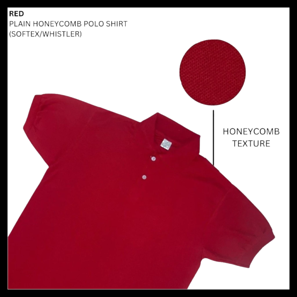 Honeycomb Pique Polo Shirt Unisex Polo Shirt Honeycomb Pique